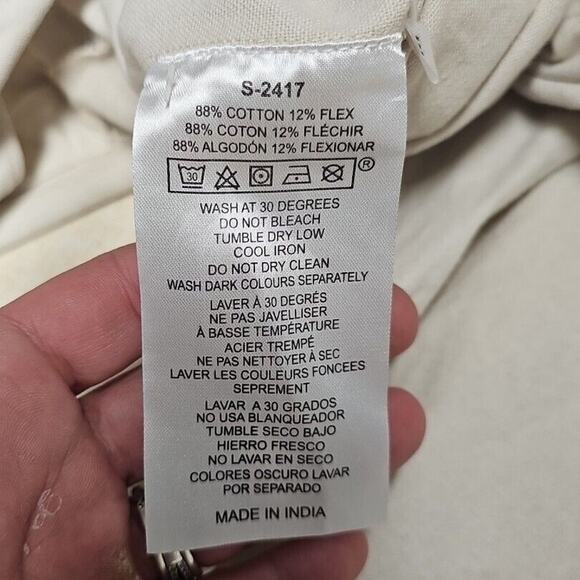 Myra Fantasy Jumpsuit Womens Sz Med Neutral Cropped Lagenlook Button Front - Picture 5 of 9